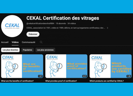 Les 4 mini vidéos CEKAL sont sur Youtube !